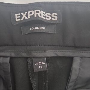 Express Womens Columnist Pant black Size 4 Short